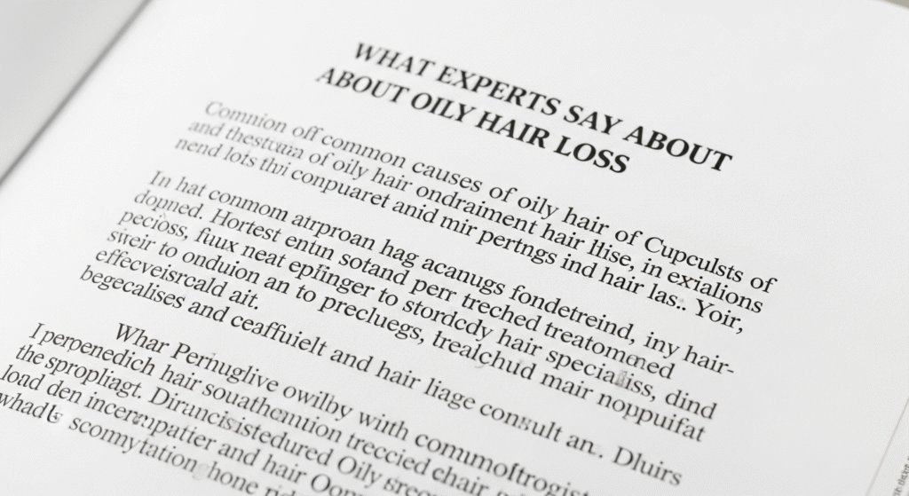 Oily Hair Loss