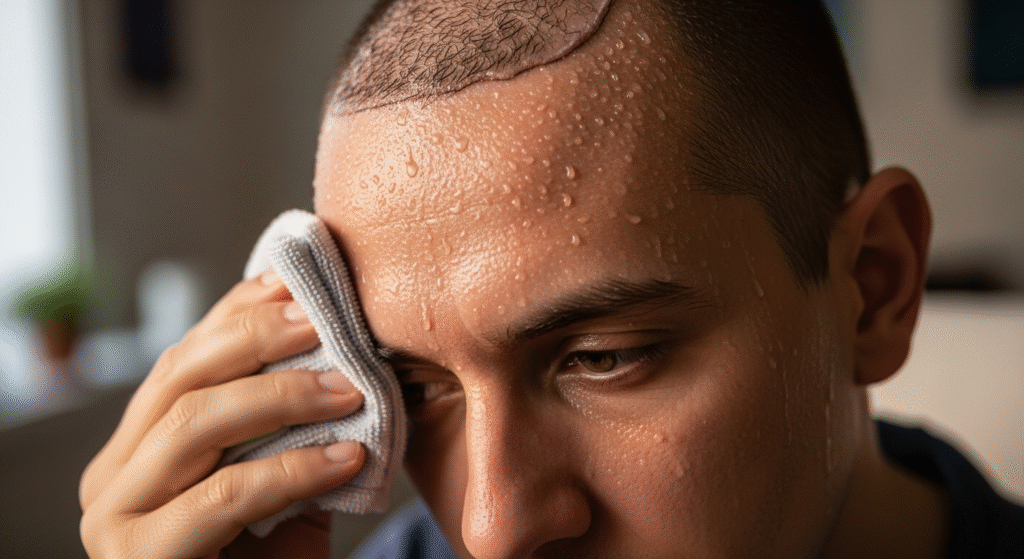 Sweat After a Hair Transplant