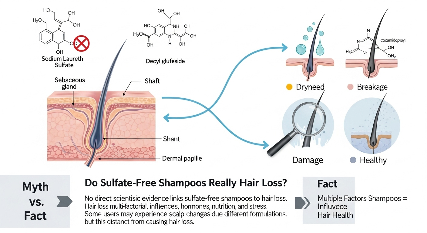 Do Sulfate Free Shampoos Really Cause Hair Loss