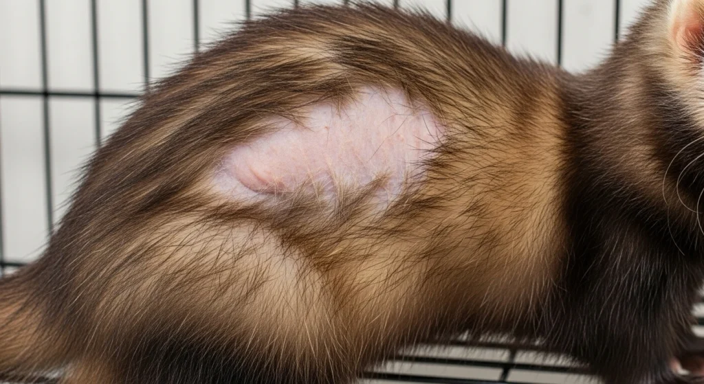 Hair Loss on Ferret’s Tail