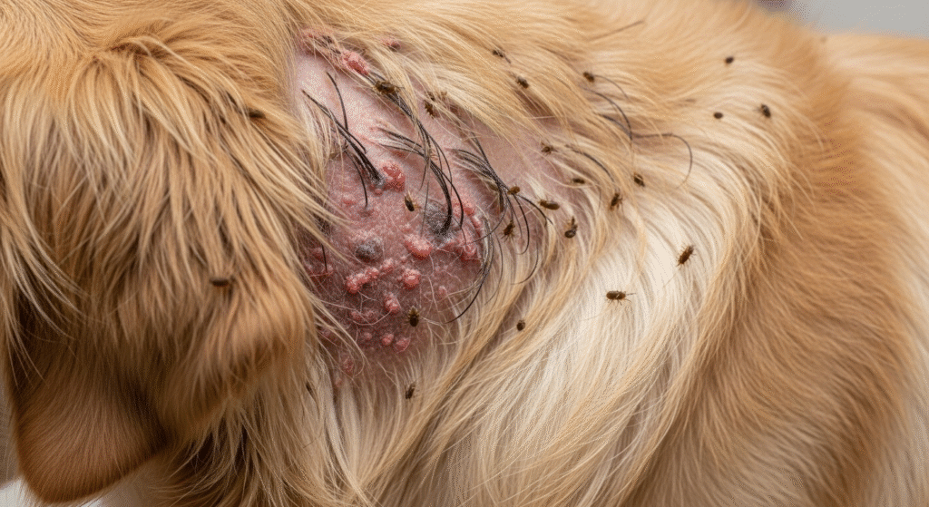 Mites Ringworm Dog Hair Loss Mange