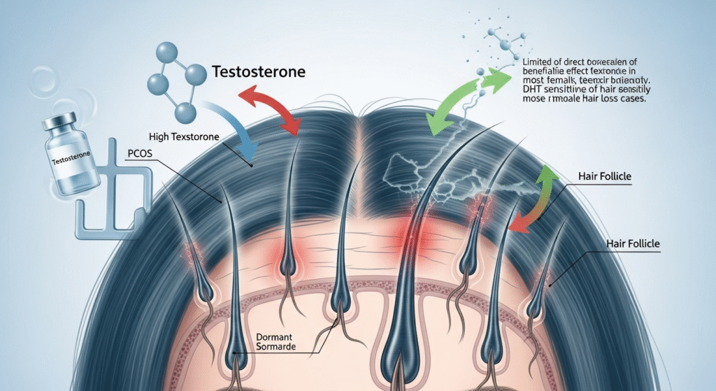 Will Testosterone Help with Hair Loss in Females