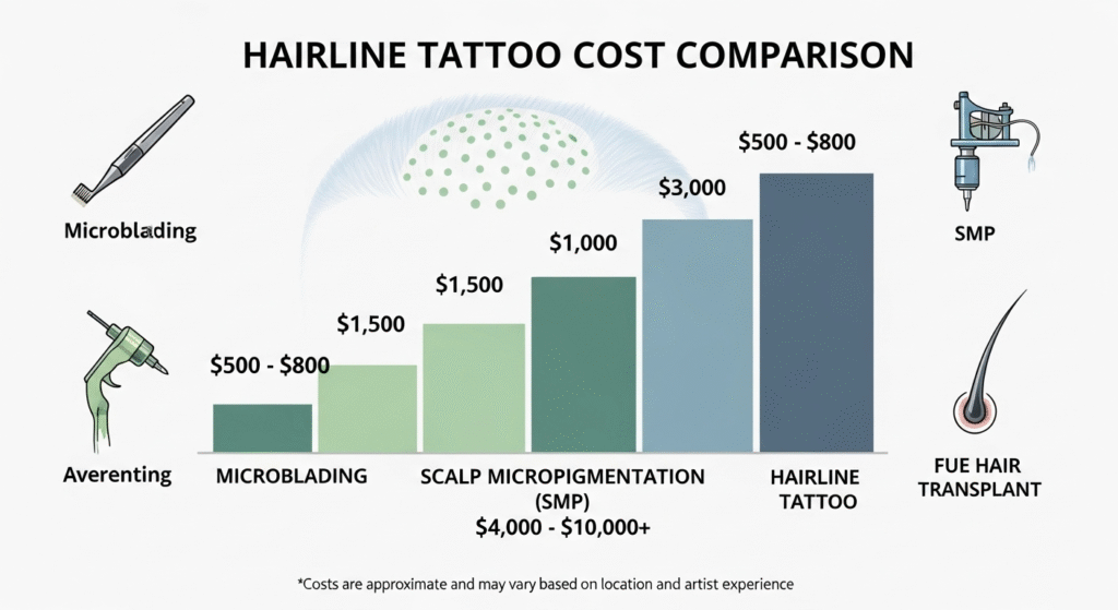 Hairline Tattoo Cost