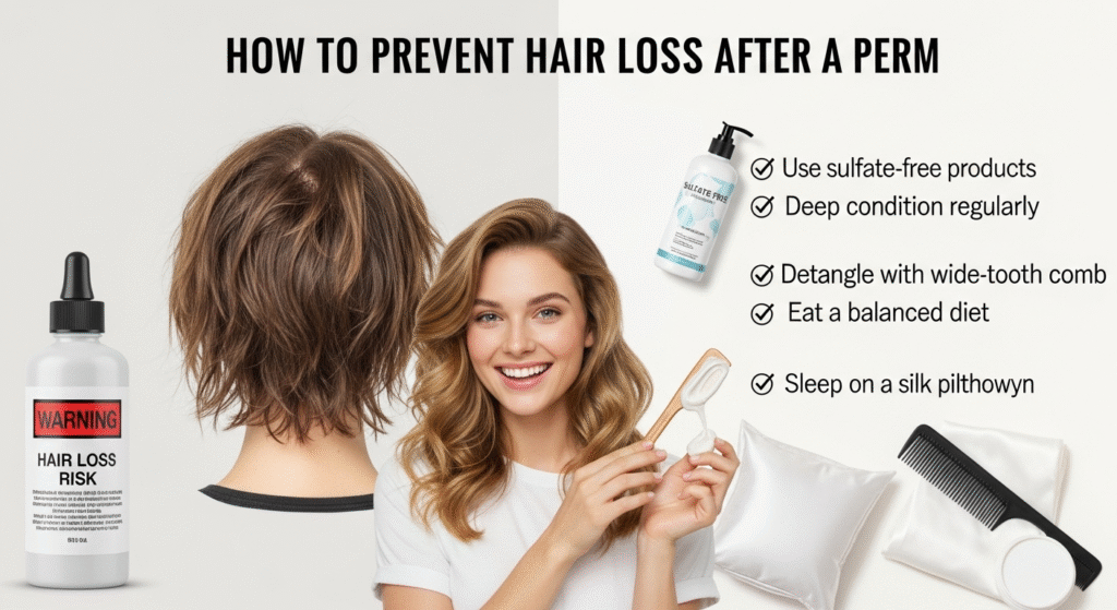 How to Stop Hair Loss After a Perm