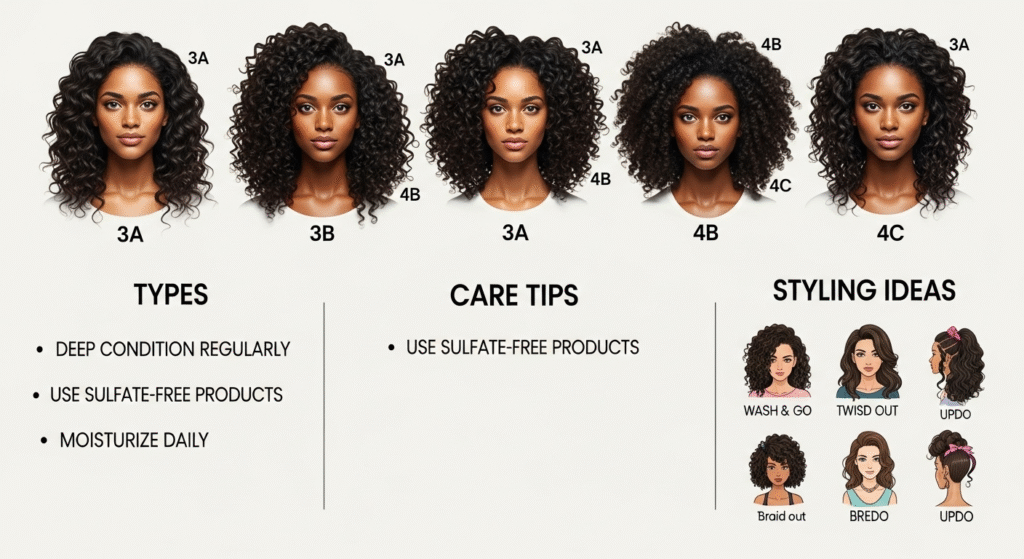 Black Curly Hair Textures