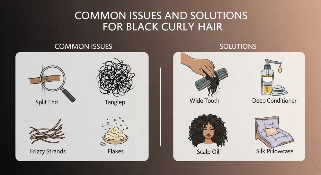 Black Curly Hair Textures