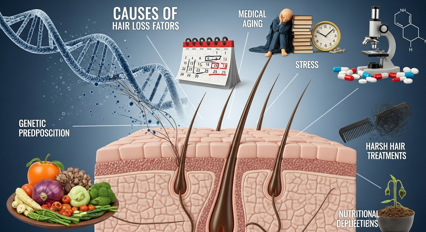 Powerful Reasons for Hair Fall in Males