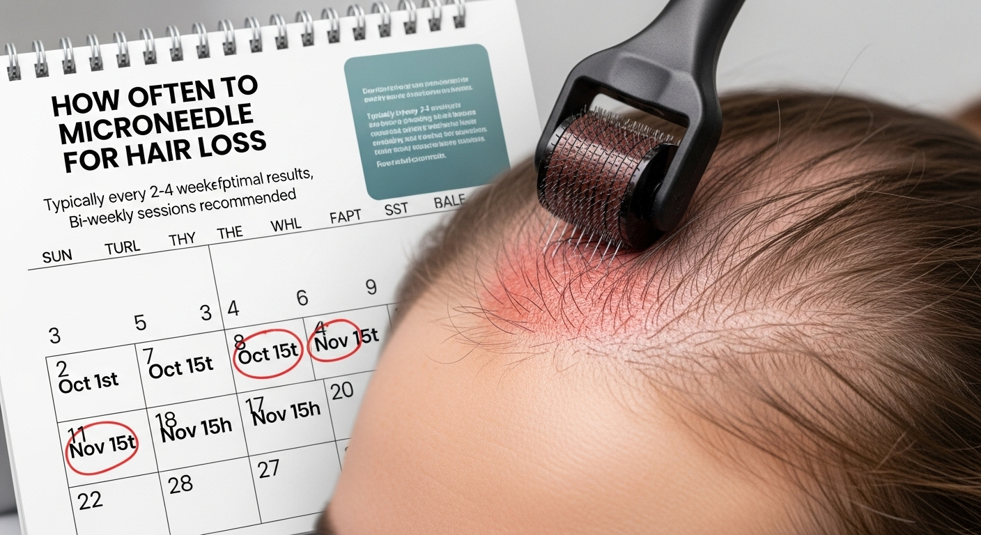 How Often to Microneedle for Hair Loss