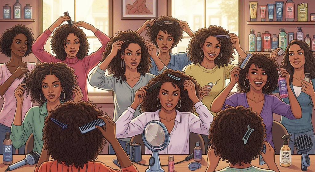 Black Curly Hair Textures