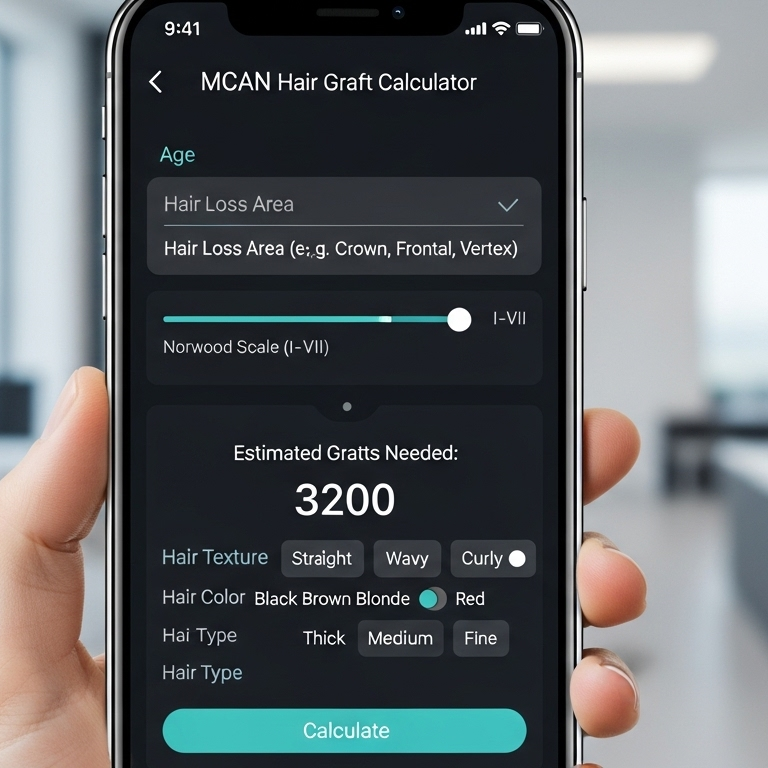 MCAN Hair Graft Calculator