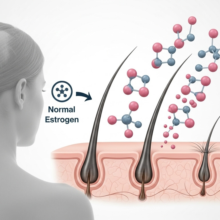 How High Estrogen Levels Can Lead to Hair Loss