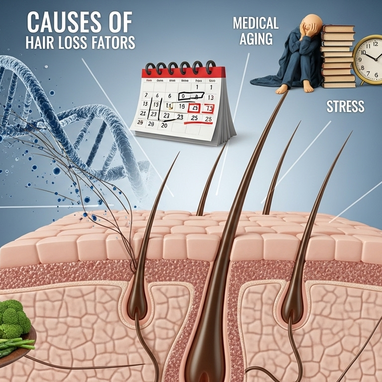 Powerful Reasons for Hair Fall in Males